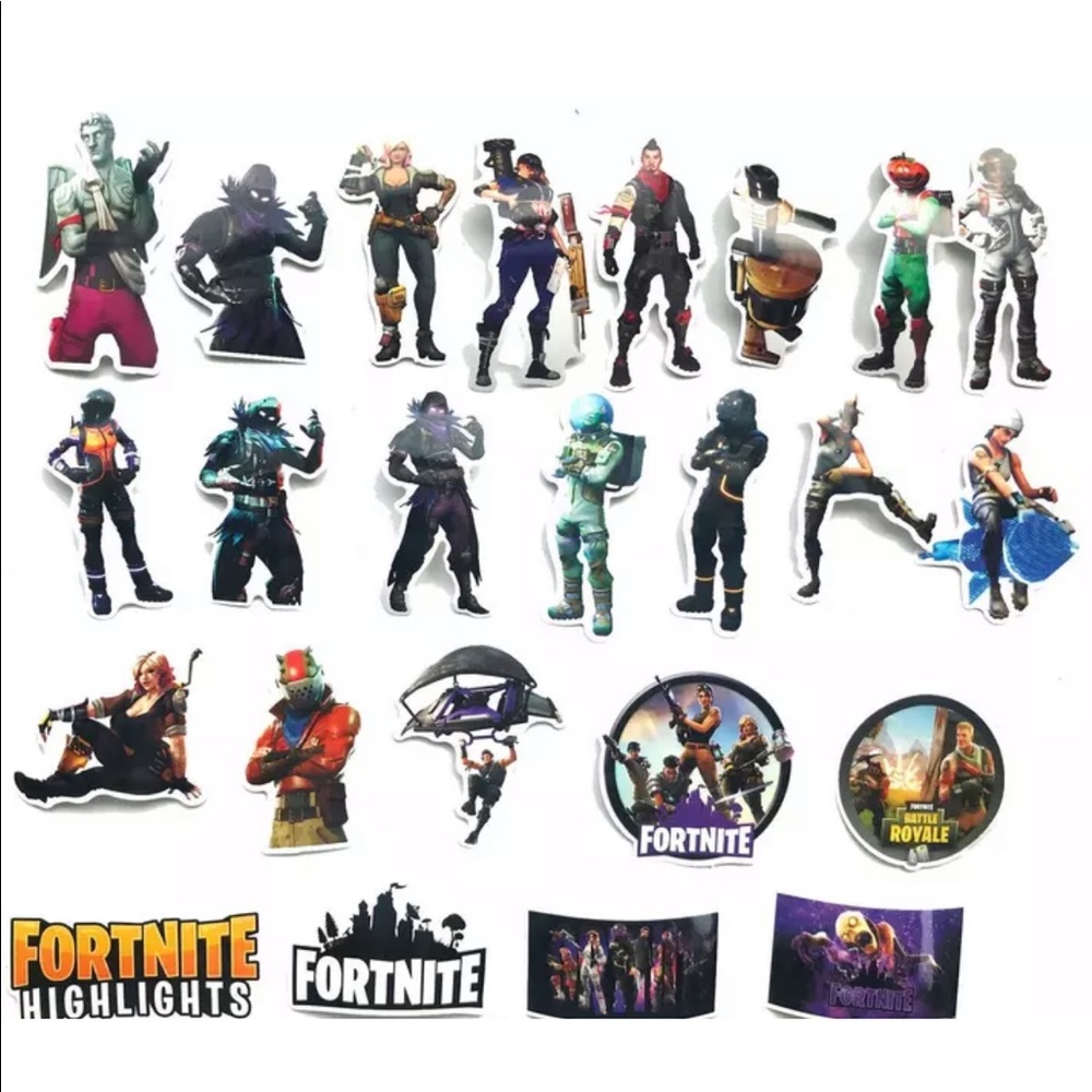 Fortnite Battle Royal Birthday Stickers Gift 40PC - Picture 7 of 7